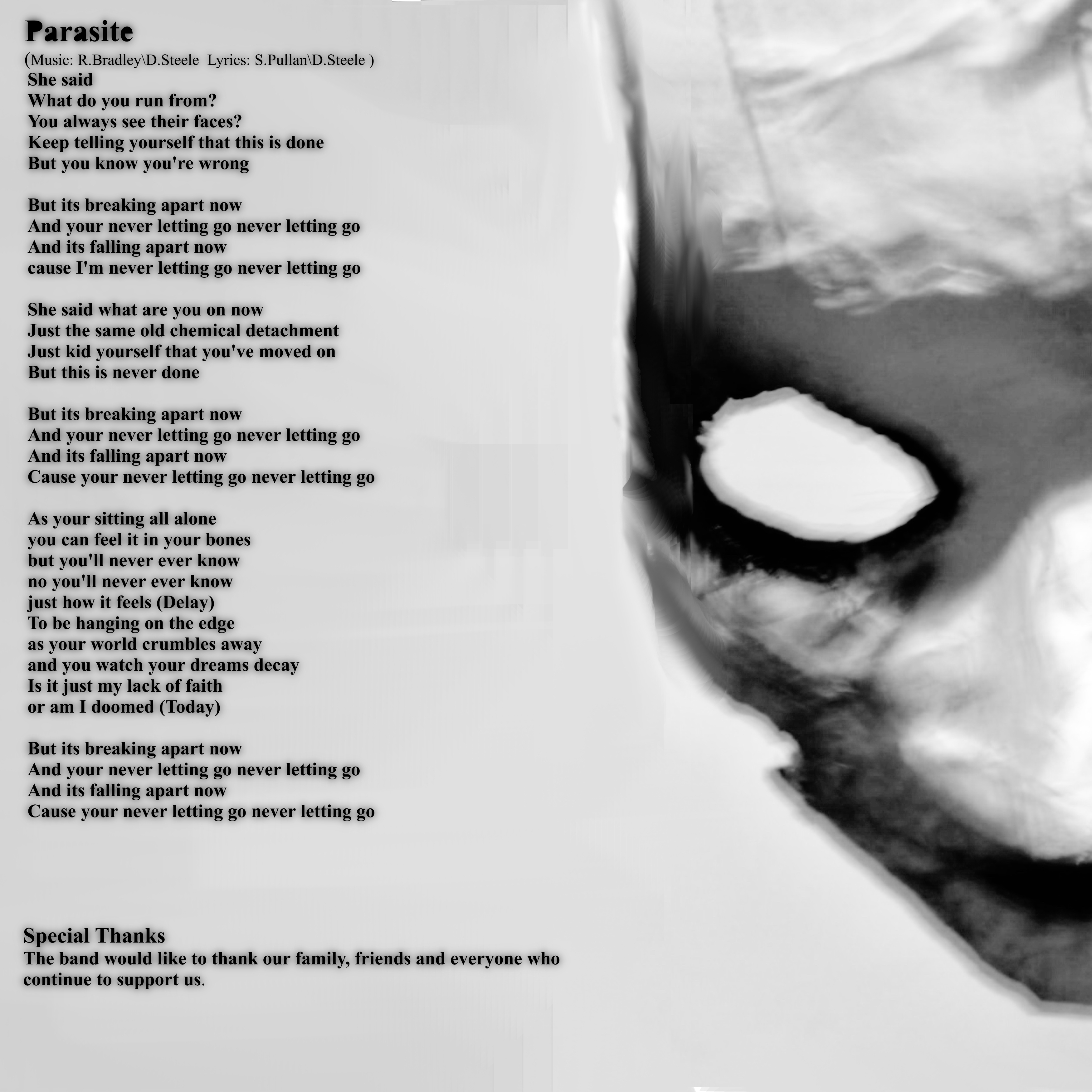 Parasite Single Killing Our Darlings Bones look me in the eyes and tell me what do you see cold white skin with the mind that's so dark you can't see. parasite single killing our darlings